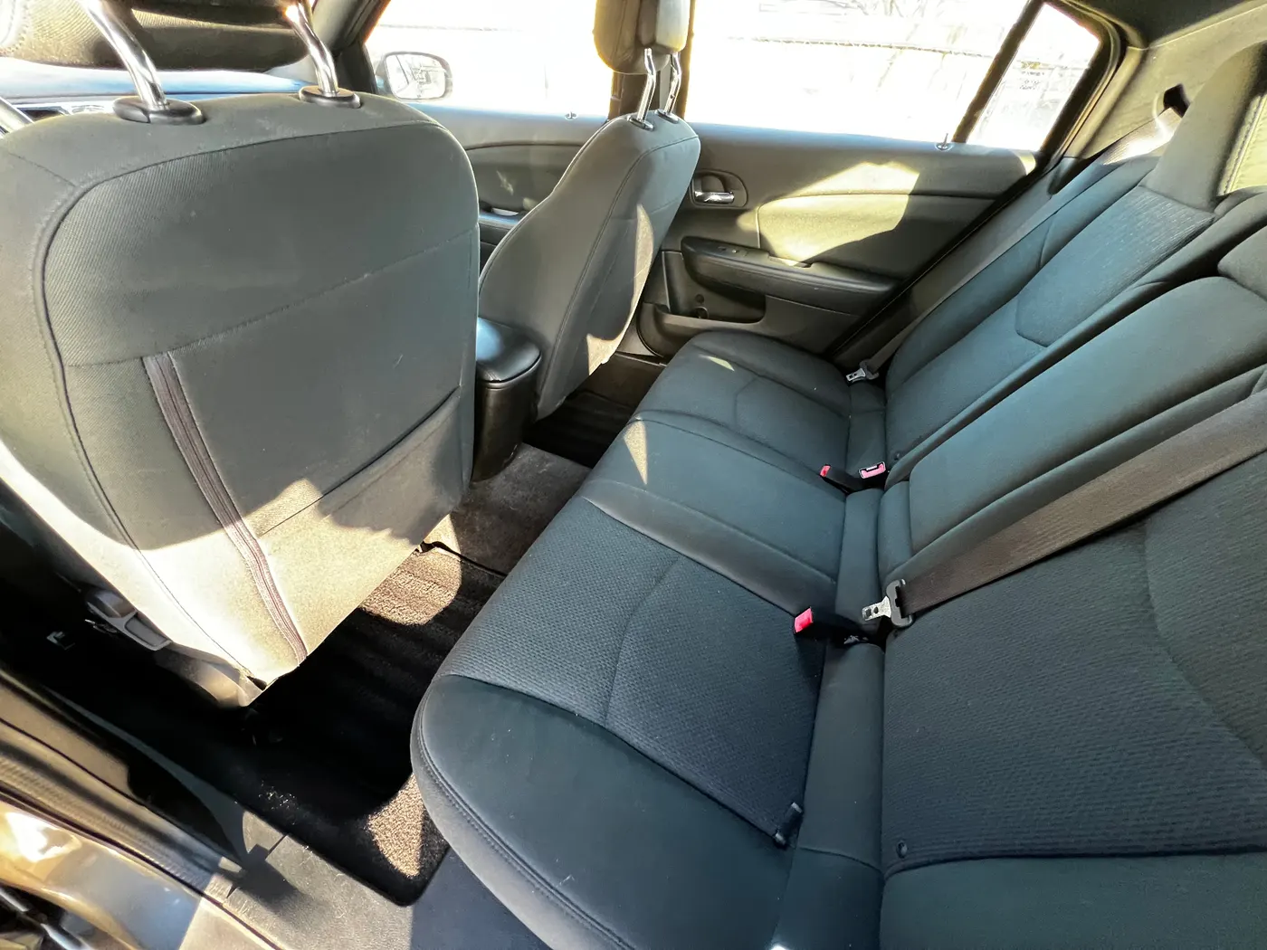 Chrysler 200 rear interior seats cleaned